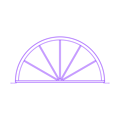 Buildings Skylights Barrel Vault Half Round Vinyl Svg File, Free Vectors File
